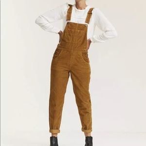 Straight-leg Corduroy Overalls